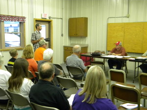 Bryce at Decatur Town Meeting