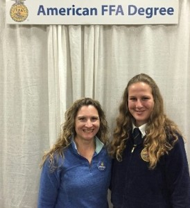 Erica Ballmer received American FFA Degree in Louisville