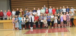 Sixth-grade band holds end-of-the-year recital