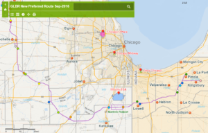 Great Lakes Basin Railroad Pulling out of Boone County