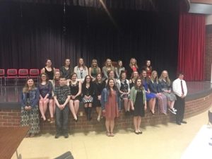 Huffmans, Bramble recognized during National Honor Society induction