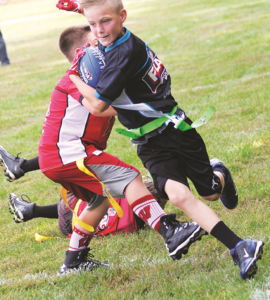 Youth flag football is underway