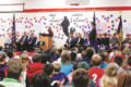 ERICA GOKEY PHOTO The Independent-Register
Laney Weis speaks about the 100th anniversary of Armistice Day and recites “In Flanders Field”.