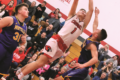 Sophomore point guard, Connor Green, drives to the rim for two of his team-high 28 points Tuesday vs. Montello.  Green led the Cardinals to their first post-season victory since 2011.