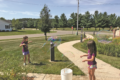 DAN MOELLER PHOTO Independent Register
Library summer programs
	Natalia Baldazzi, left, and her sister Cristiana en-joyed making huge bubbles with monster bubble wands.