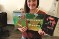 DAN MOELLER PHOTO Independent Register
Brodhead author Siara Schwartzlow shows off the three books she has published so far. A second novel will be coming out in September.