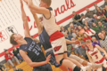 BECKY MALKOW Independent Register
Brodhead boys v McFarland
	Josiah Engen nails a jump shot over the McFarland big man.