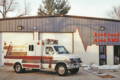 COURTESY PHOTO Independent Register
Brodhead Area EMS
	First modular ambulance purchased in 1998 by the Brodhead Area EMS in front of the then three year-old EMS building.