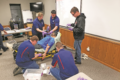 COURTESY PHOTO Independent Register
Brodhead EMS
	Brodhead Area EMS Crew care for a simulated ro-botic patient in respiratory distress during training with Mercyhealth.