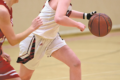 MANDY FIELDS PHOTO Independent Register
Lady Cards v. Big Foot
	Madisyn Kail maneuvers the ball up the court on a fast break.