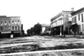 COURTESY PHOTO The Independent-Register

	 The Exchange House is located down this street behind the trees in a photo that was taken in Brodhead before 1895.