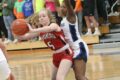 Taetum Hoesly pushes the ball up the floor vs Evansville Jan. 20