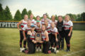 BECKY MALKOW The Independent-Register
	The lady Cardinals pose with their sectional plaque after defeating river Valley 11-0 to punch their ticket to the state tournament in Madison on June 9.